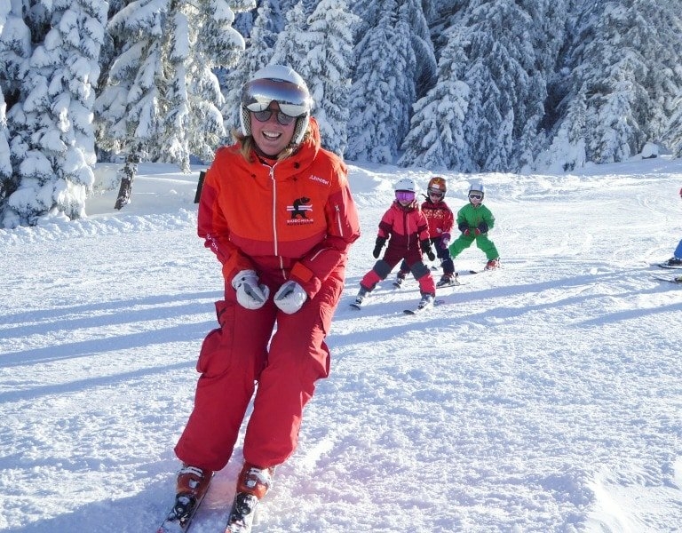 Alle der Skilehrerin nach ©Skischule Russbach