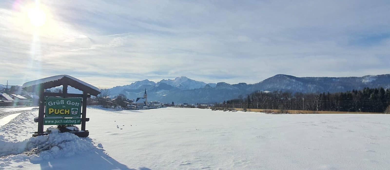 Wintergrüße aus Puch bei Salzburg