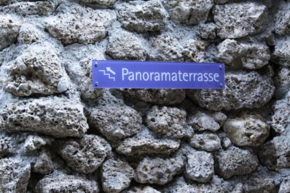 Wegweiser Panoramaterrasse