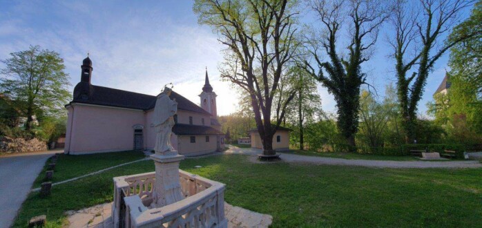 Wallfahrtskirche St. Jakobus der Ältere mit Schlossturm